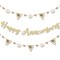 Big Dot of Happiness We Still Do - 50th Wedding Anniversary - Letter Banner Decor - 36 Cutouts & No-Mess Real Gold Glitter Happy Anniversary Letters